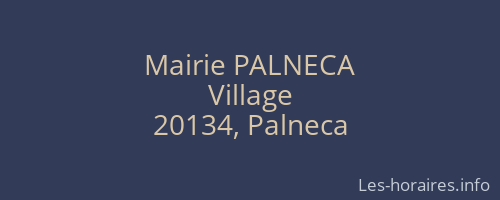 Mairie PALNECA