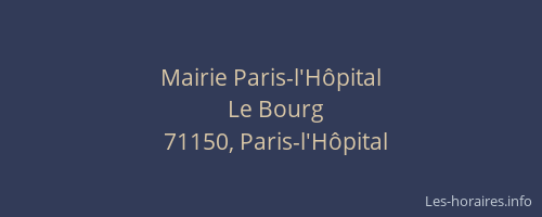 Mairie Paris-l'H&ocirc;pital