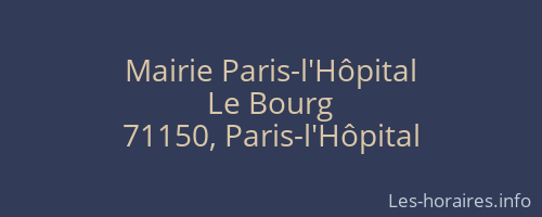 Mairie Paris-l'Hôpital