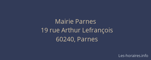 Mairie Parnes