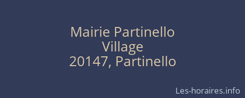 Mairie Partinello