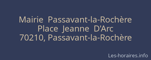 Mairie  Passavant-la-Rochère