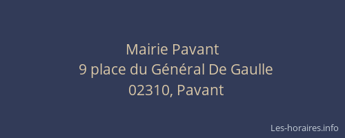 Mairie Pavant