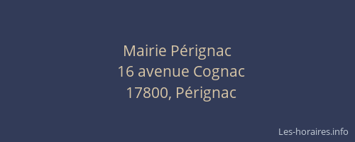 Mairie P&eacute;rignac