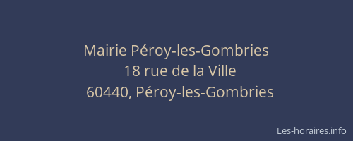 Mairie Péroy-les-Gombries