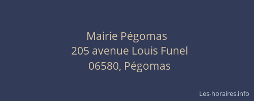 Mairie Pégomas