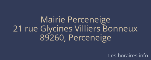 Mairie Perceneige