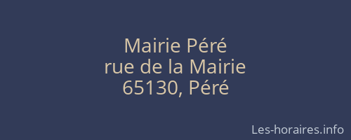 Mairie Péré