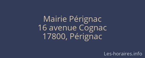 Mairie Pérignac