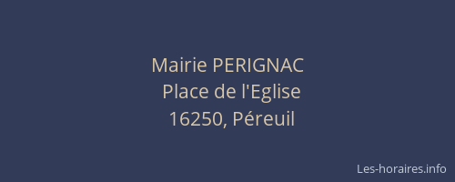 Mairie PERIGNAC