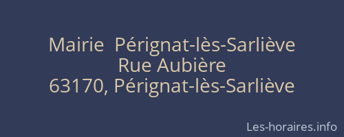 Mairie  Pérignat-lès-Sarliève