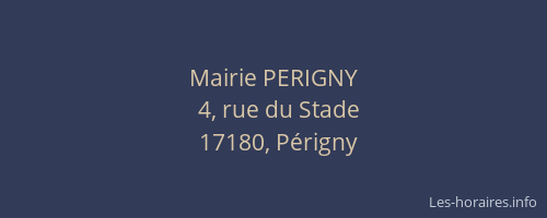 Mairie PERIGNY