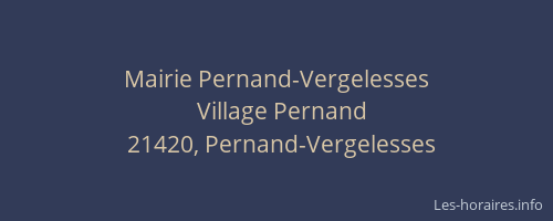 Mairie Pernand-Vergelesses