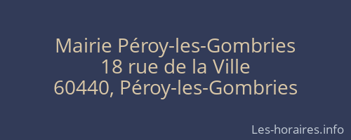 Mairie Péroy-les-Gombries