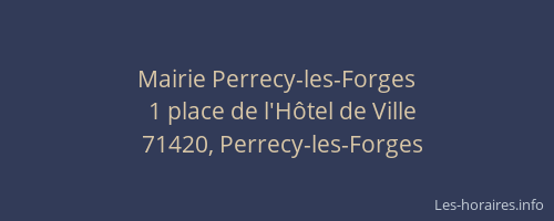 Mairie Perrecy-les-Forges