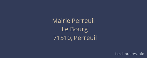 Mairie Perreuil