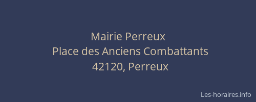 Mairie Perreux