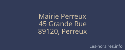 Mairie Perreux