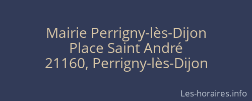 Mairie Perrigny-lès-Dijon