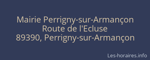 Mairie Perrigny-sur-Armançon
