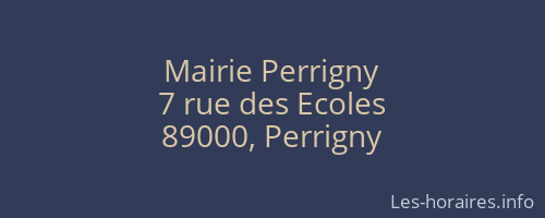Mairie Perrigny