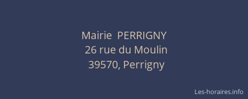Mairie  PERRIGNY