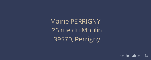 Mairie PERRIGNY