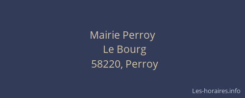 Mairie Perroy