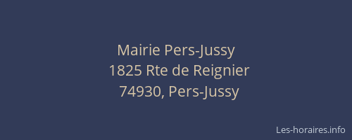 Mairie Pers-Jussy