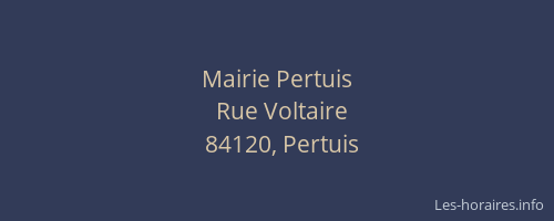 Mairie Pertuis