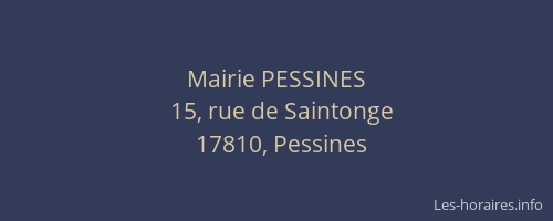 Mairie PESSINES