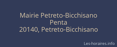 Mairie Petreto-Bicchisano
