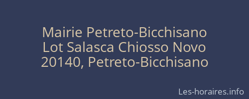 Mairie Petreto-Bicchisano