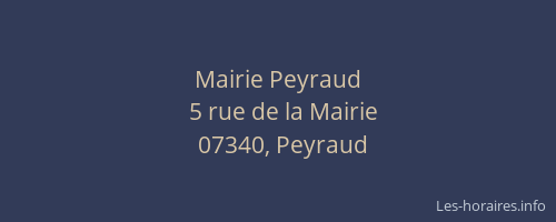 Mairie Peyraud