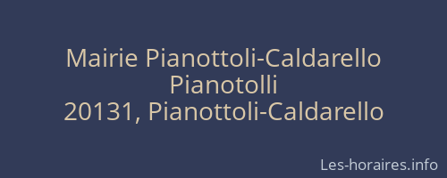 Mairie Pianottoli-Caldarello
