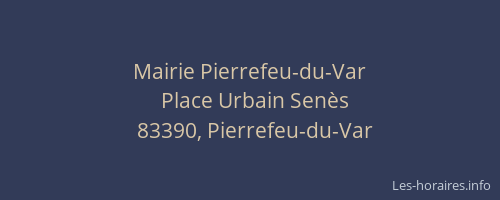 Mairie Pierrefeu-du-Var