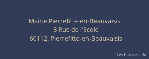 Mairie Pierrefitte-en-Beauvaisis