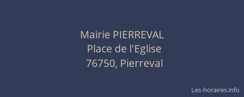 Mairie PIERREVAL