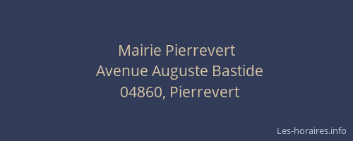 Mairie Pierrevert