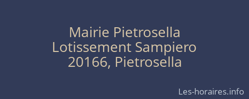 Mairie Pietrosella