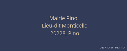 Mairie Pino
