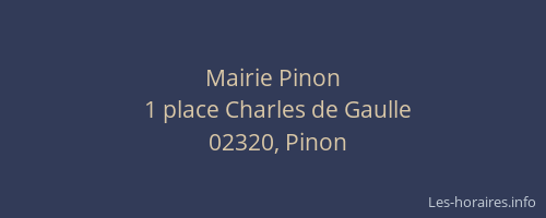 Mairie Pinon