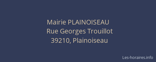 Mairie PLAINOISEAU