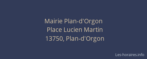Mairie Plan-d'Orgon