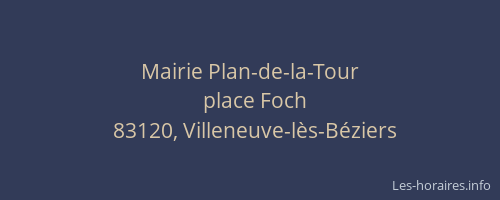 Mairie Plan-de-la-Tour