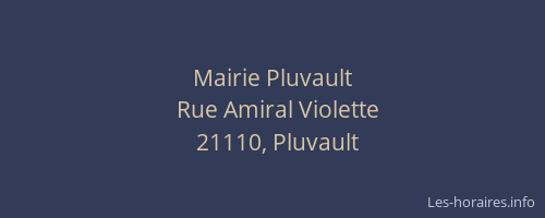 Mairie Pluvault