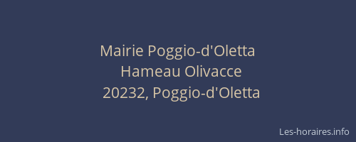 Mairie Poggio-d'Oletta