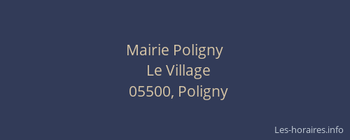Mairie Poligny