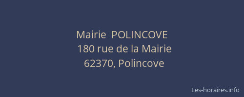 Mairie  POLINCOVE