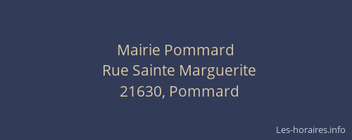 Mairie Pommard